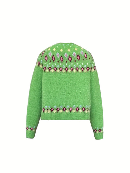 Embroidered Buttoned Cardigan