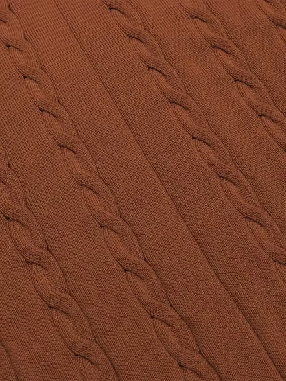 Sleeveless Twisted Knit Jumper
