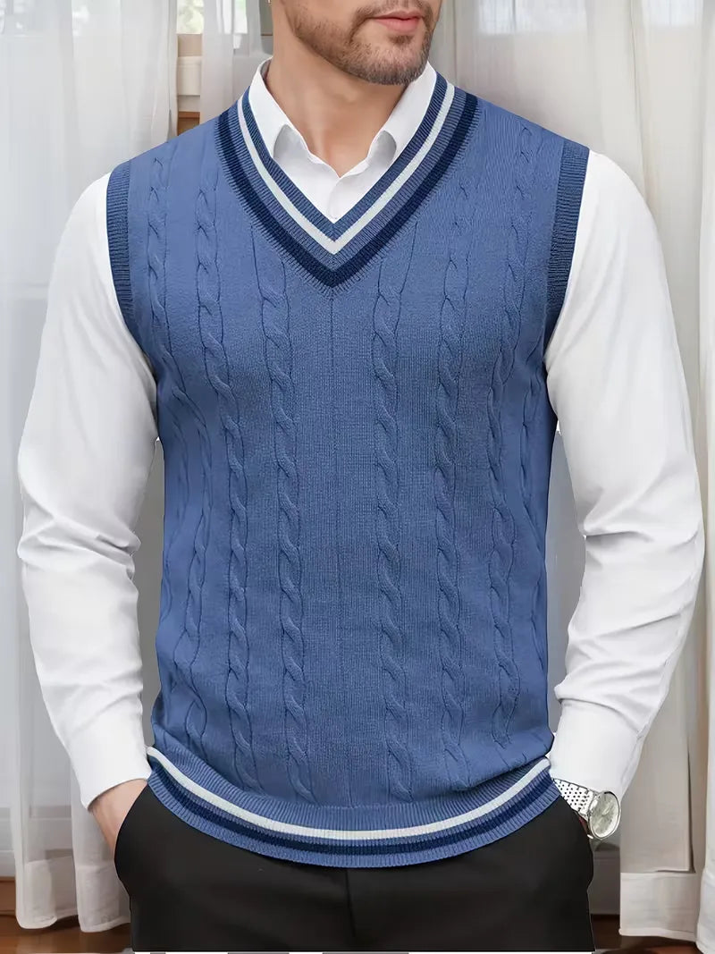 Cable Knit Winter Vest