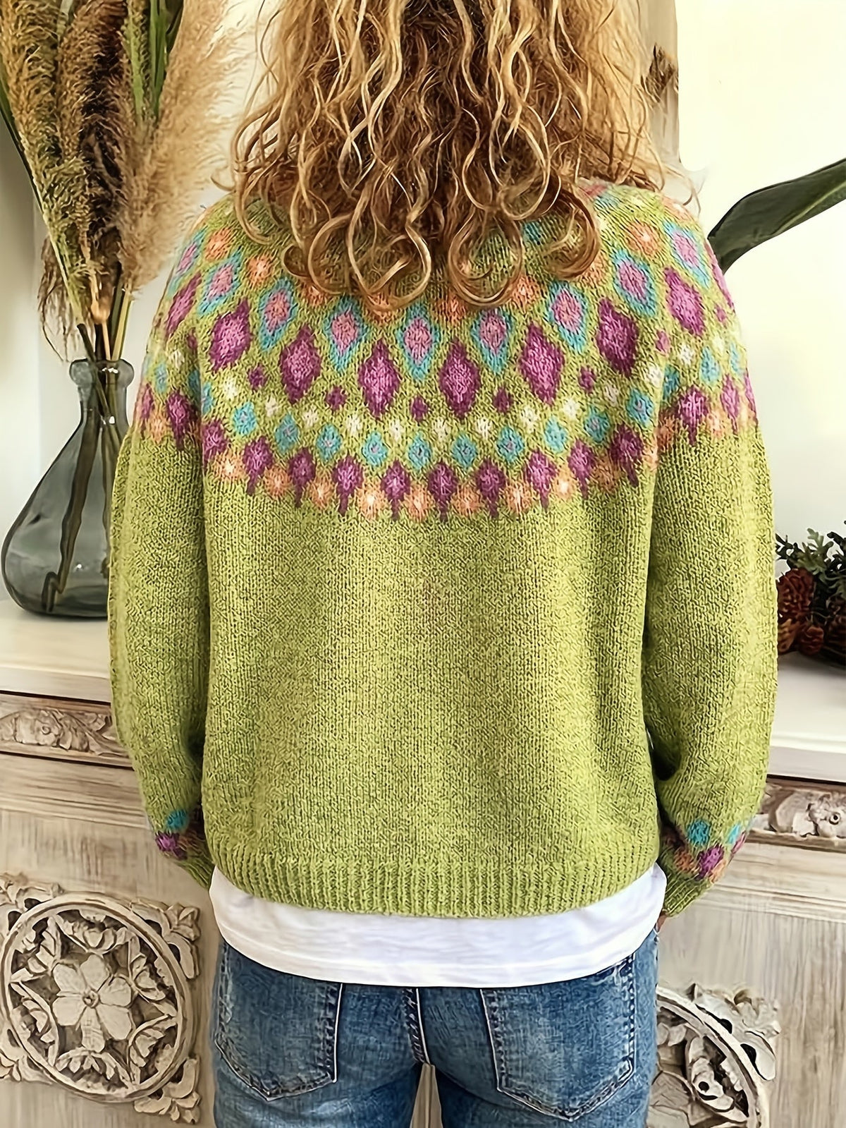 Embroidered Buttoned Cardigan