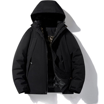 Hooded Ski Jacket with Pockets