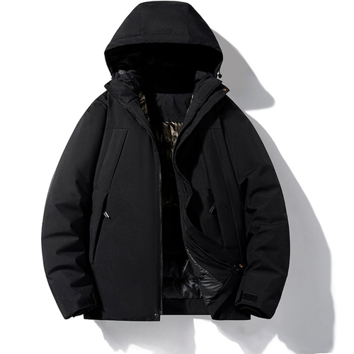 Hooded Ski Jacket with Pockets