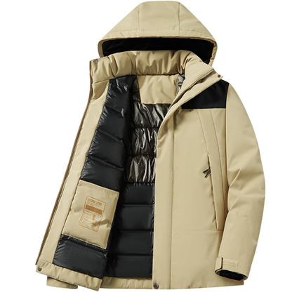 Hooded Ski Jacket with Pockets