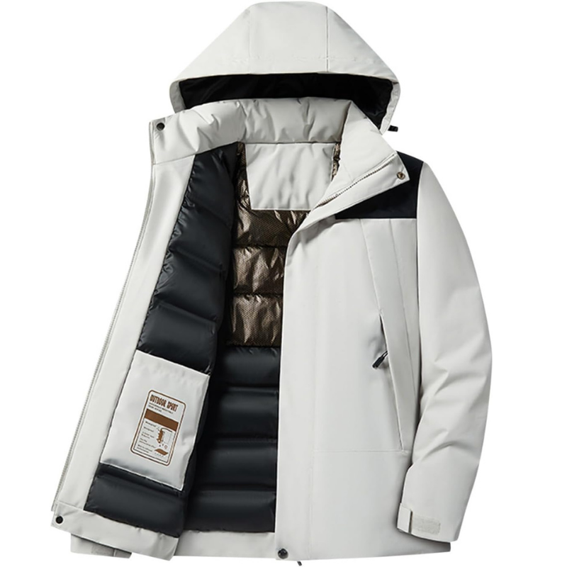 Hooded Ski Jacket with Pockets