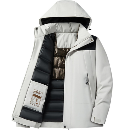 Hooded Ski Jacket with Pockets