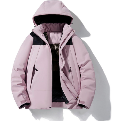 Hooded Ski Jacket with Pockets