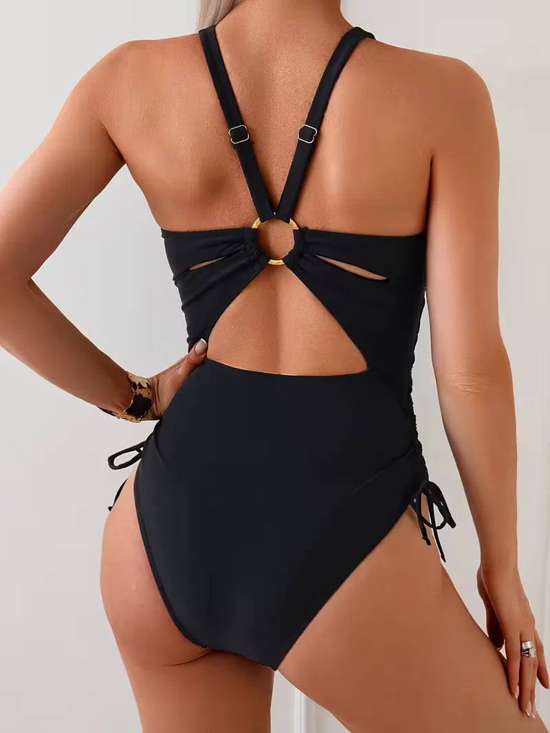 Shaping Summer Swimming Costume, Black