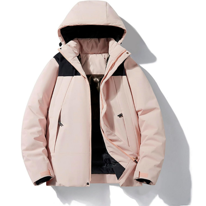 Hooded Ski Jacket with Pockets
