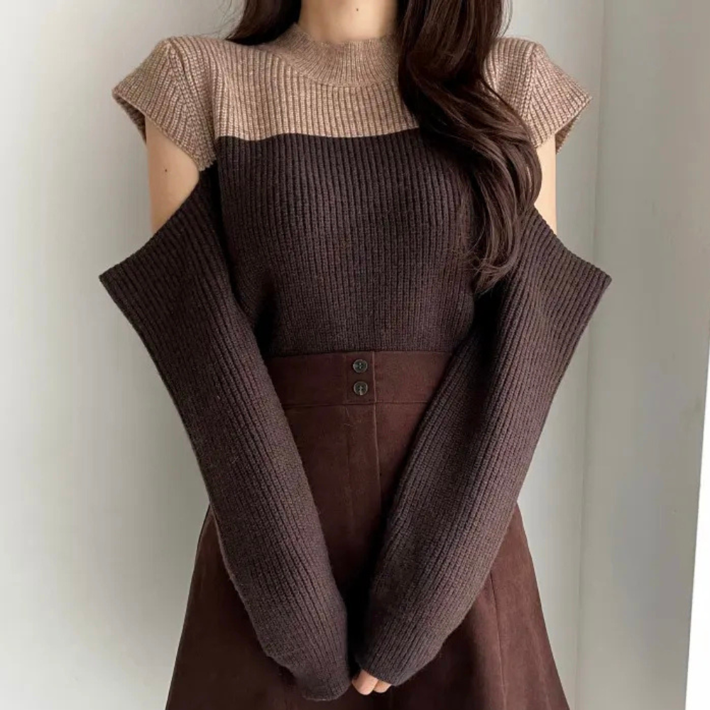 Two-Tone Winter Pullover