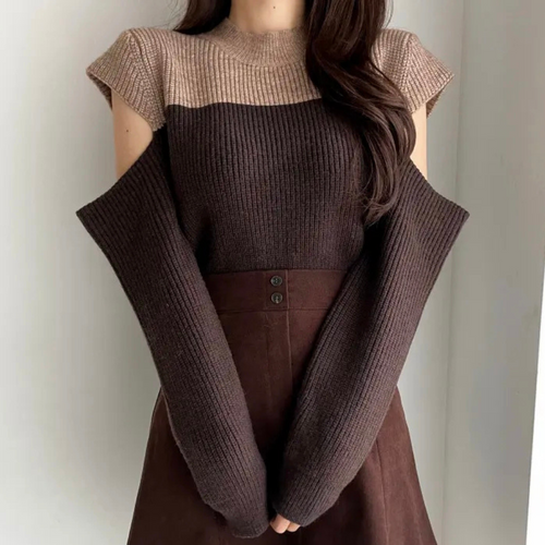 Two-Tone Winter Pullover
