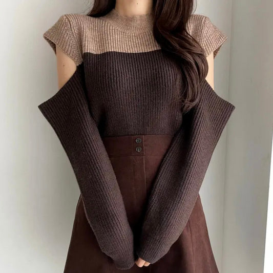 Two-Tone Winter Pullover