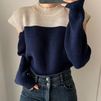 Two-Tone Winter Pullover