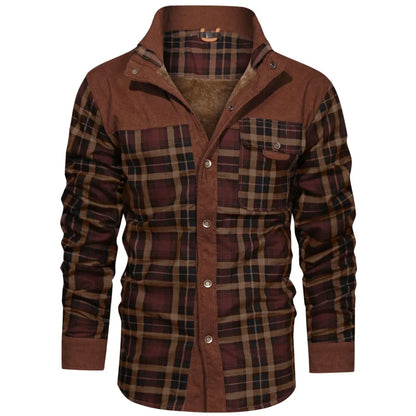 Fleece-Lined Check Lumberjack Jacket