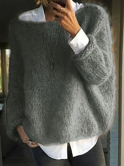 Oversized Knit Winter Jumper, Pink