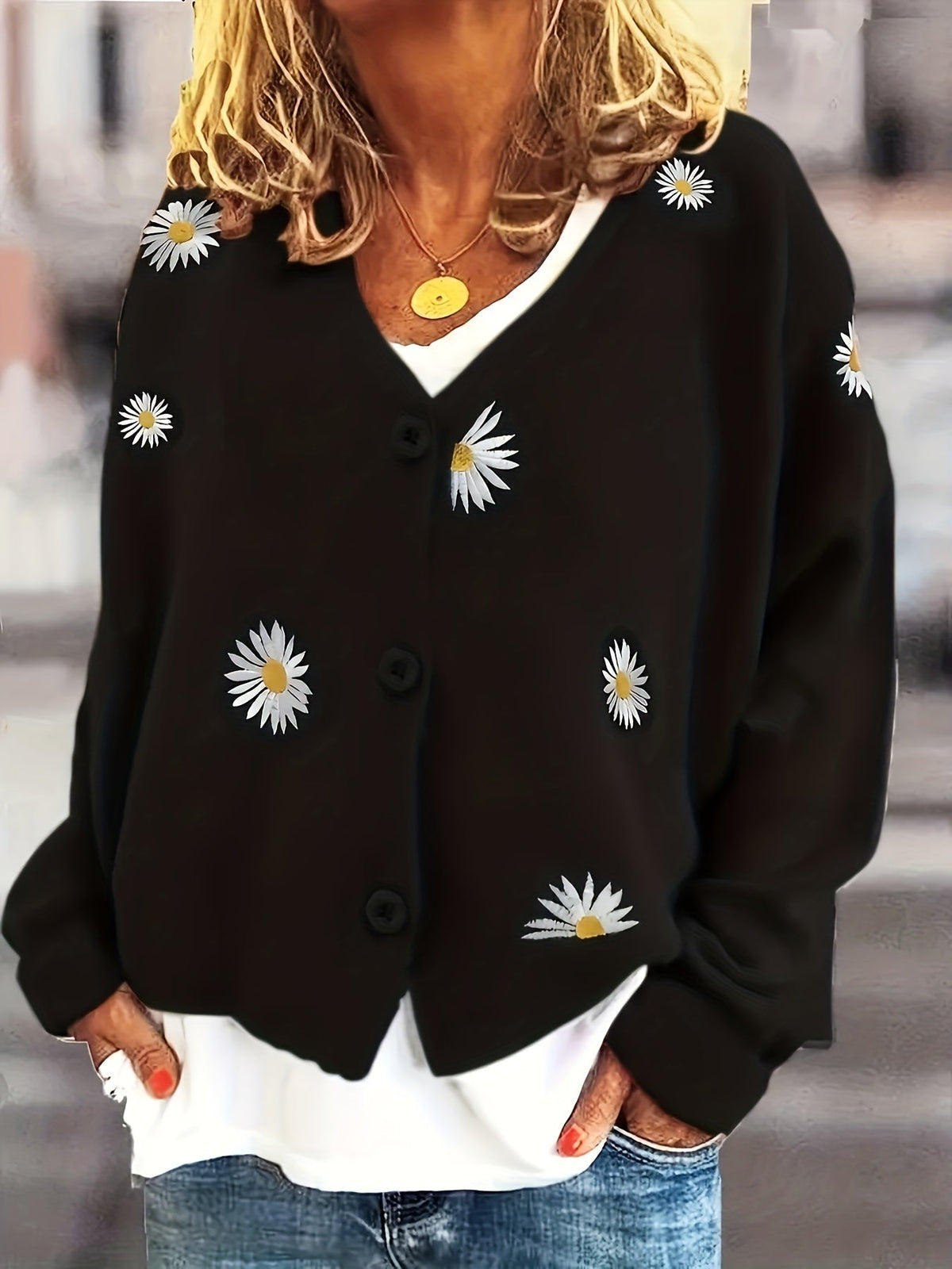 Embroidered Spring Cardigan