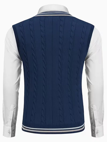 Cable Knit Winter Vest