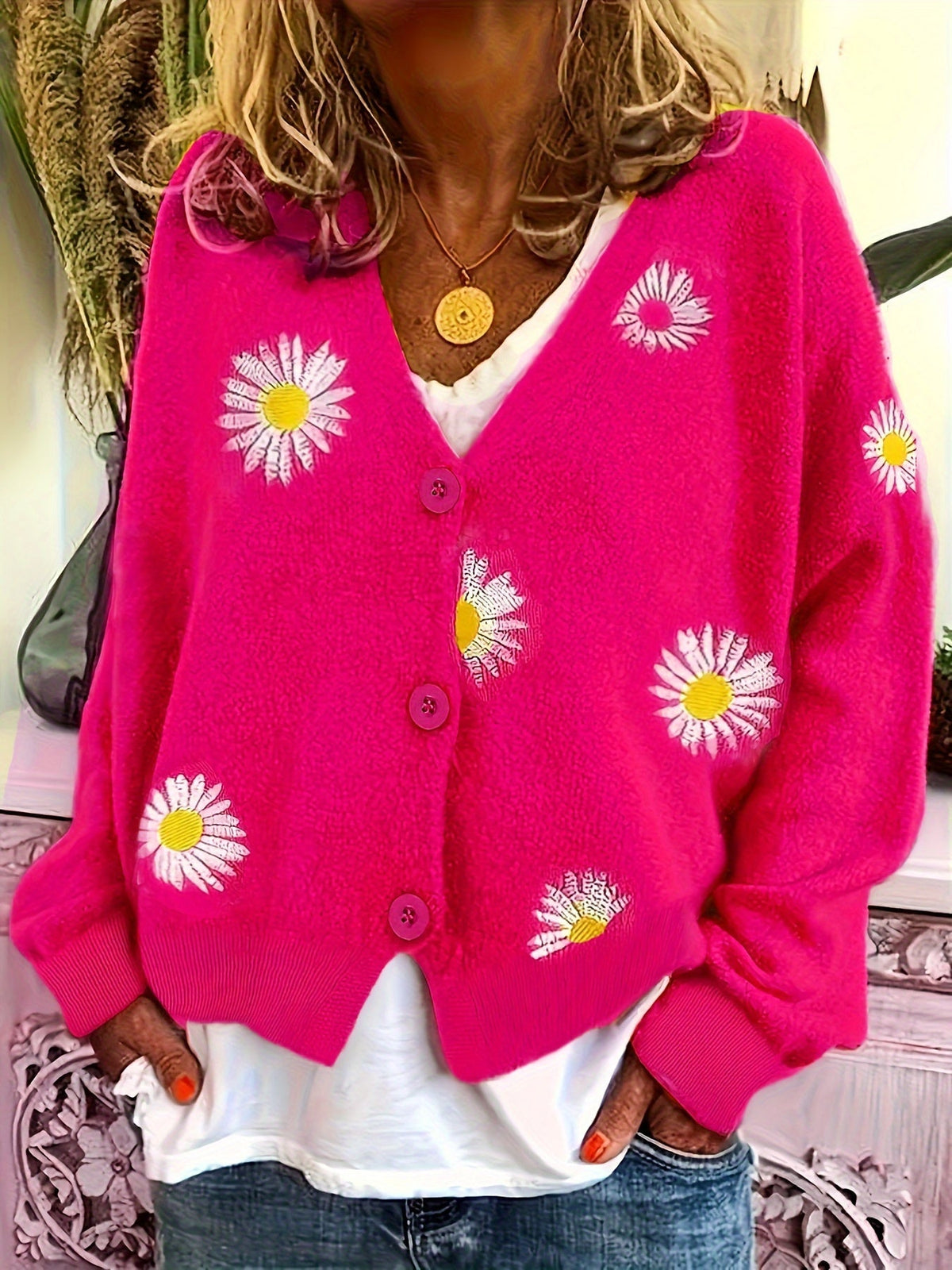 Embroidered Spring Cardigan