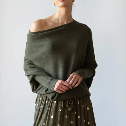 Oversized Convertible Neck Jumper
