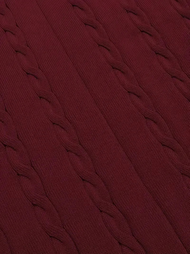 Sleeveless Twisted Knit Jumper