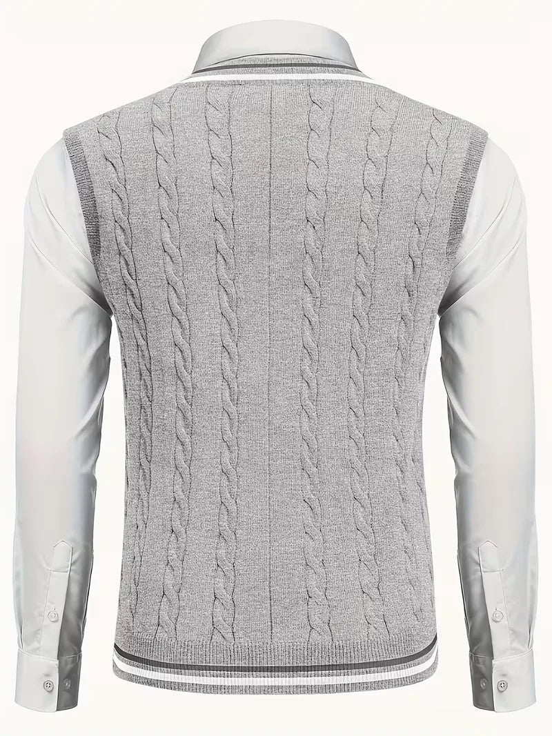 Cable Knit Winter Vest