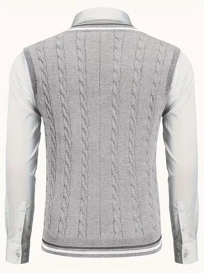 Cable Knit Winter Vest