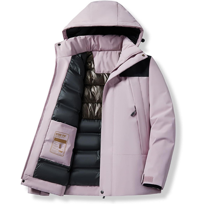 Hooded Ski Jacket with Pockets
