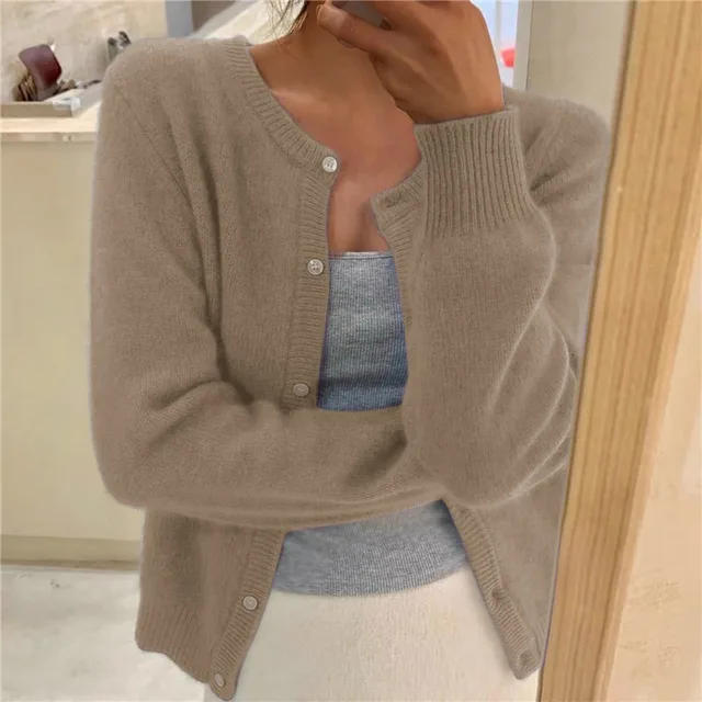 Soft Knit Buttoned Cardigan