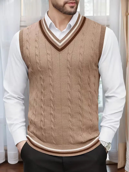 Cable Knit Winter Vest