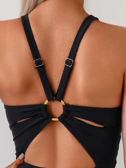 Shaping Summer Swimming Costume, Black