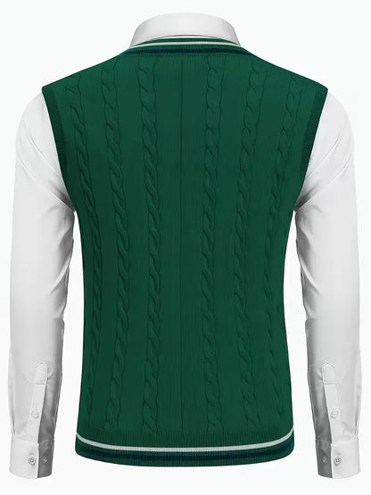 Cable Knit Winter Vest