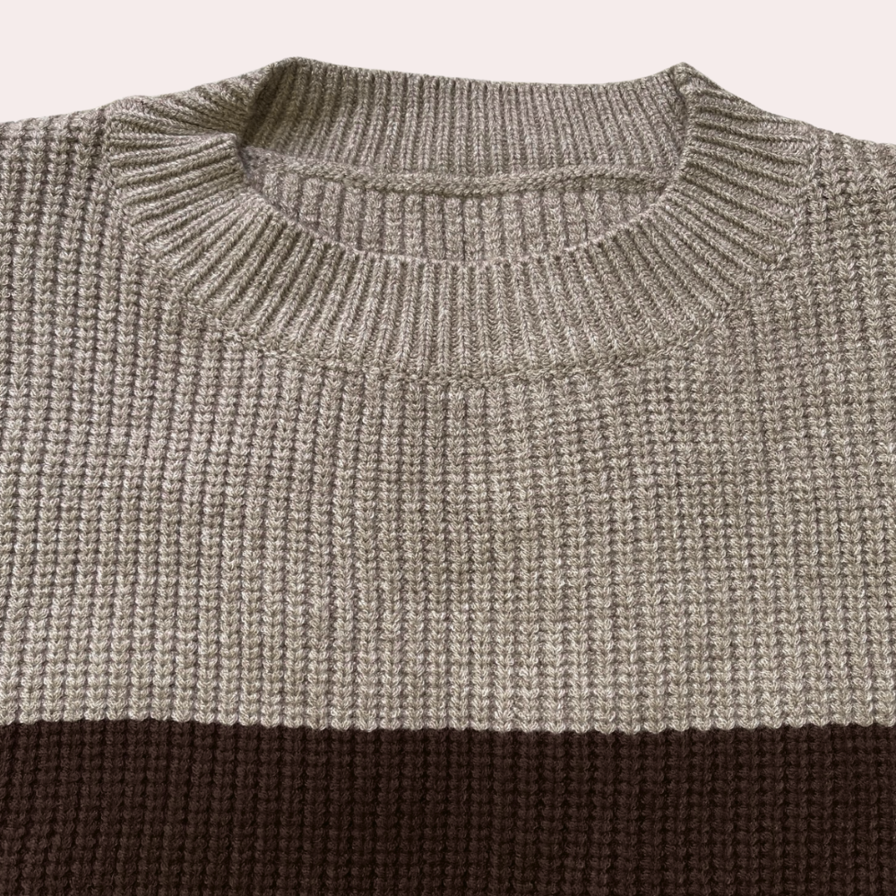Two-Tone Winter Pullover