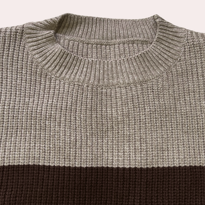 Two-Tone Winter Pullover