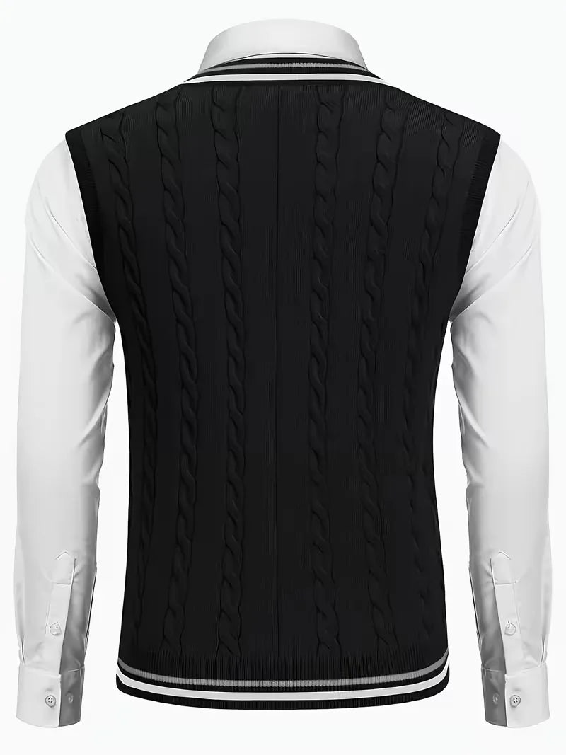 Cable Knit Winter Vest
