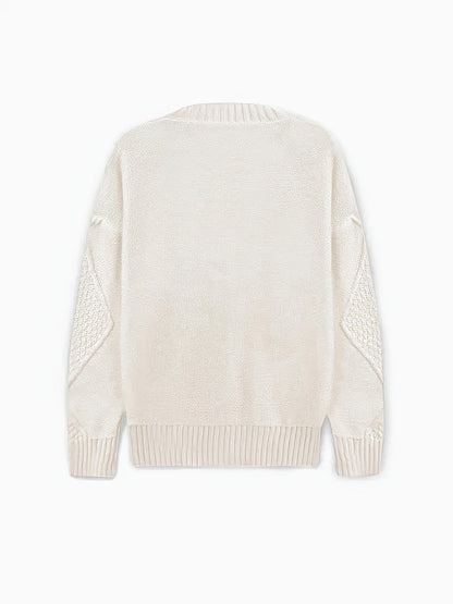 Twisted Knit Winter Cardigan, Pink