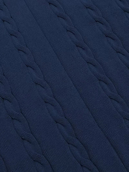 Sleeveless Twisted Knit Jumper