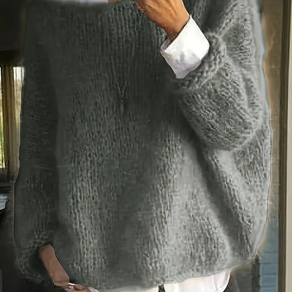 Oversized Knit Winter Jumper, Pink