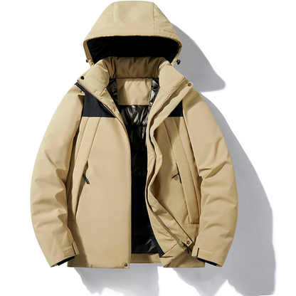 Hooded Ski Jacket with Pockets