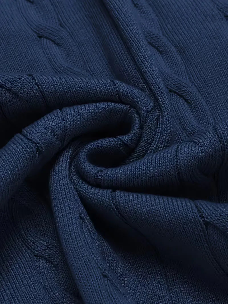 Sleeveless Twisted Knit Jumper