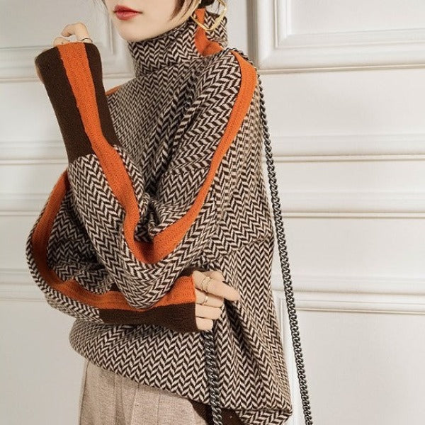 Chevron Stripe Winter Jumper