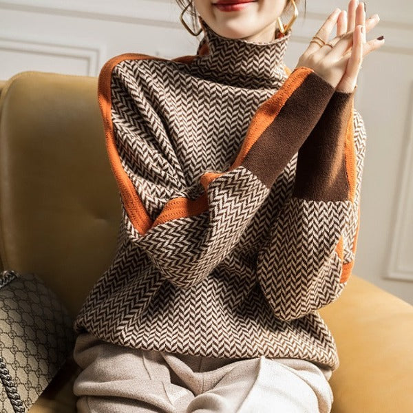 Chevron Stripe Winter Jumper