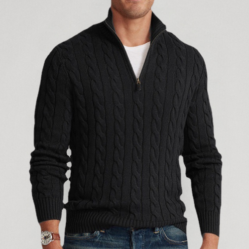 Cashmere Knit Half-Zip Jumper
