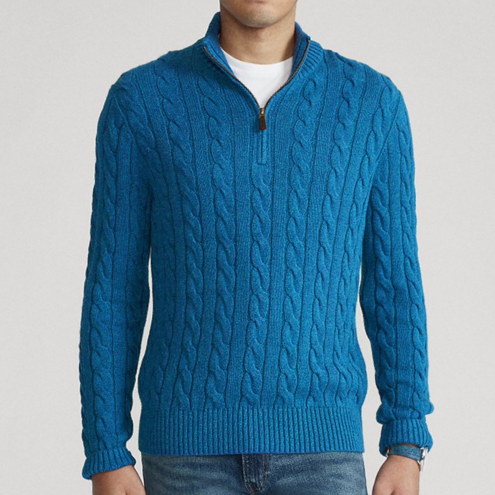 Cashmere Knit Half-Zip Jumper
