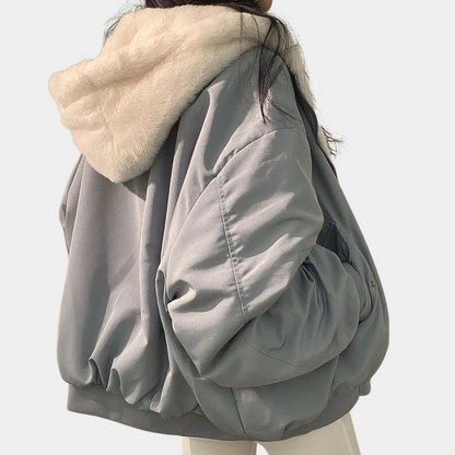 Warm Plush-Lined Autumn Jacket