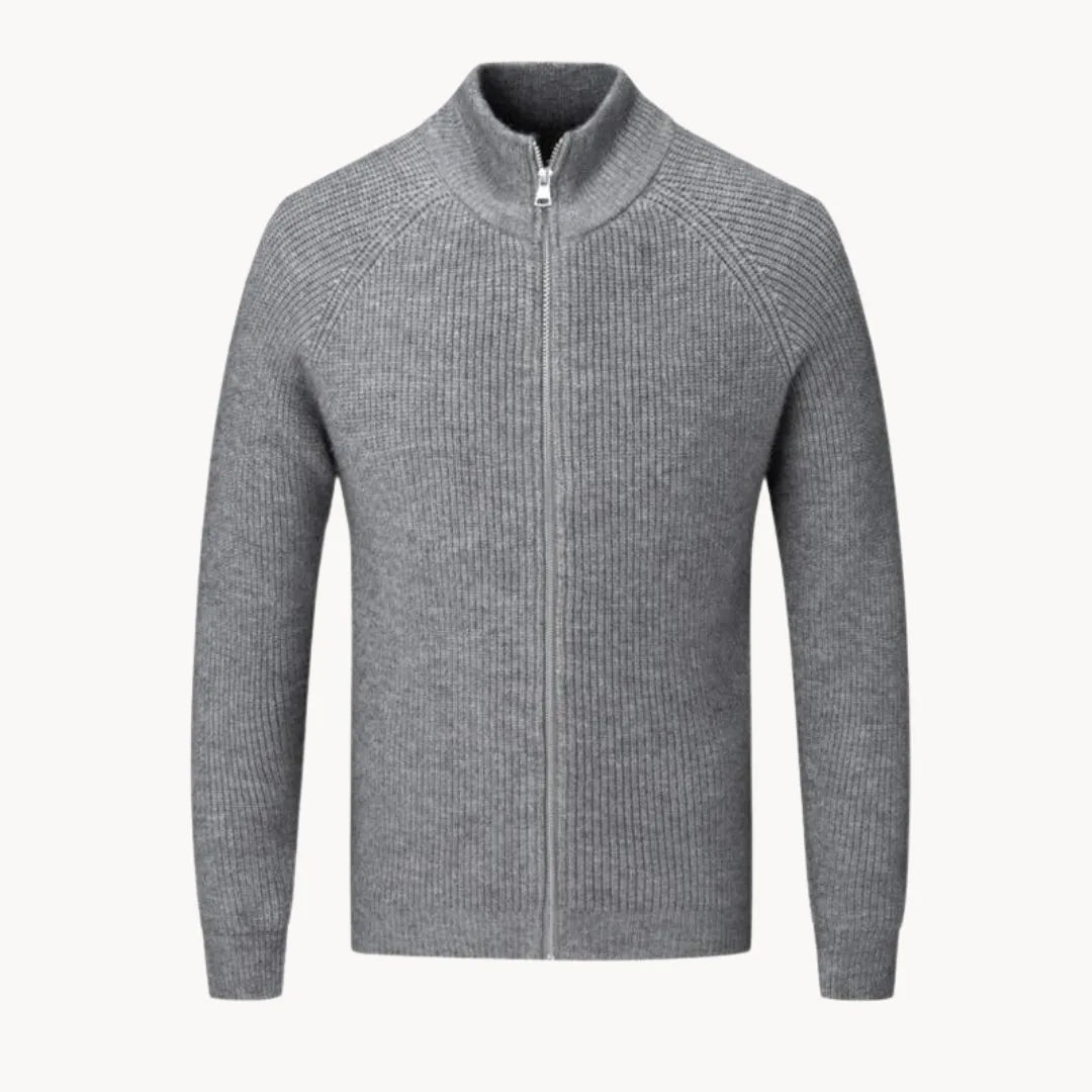 Cashmere Winter Jumper, Light Grey