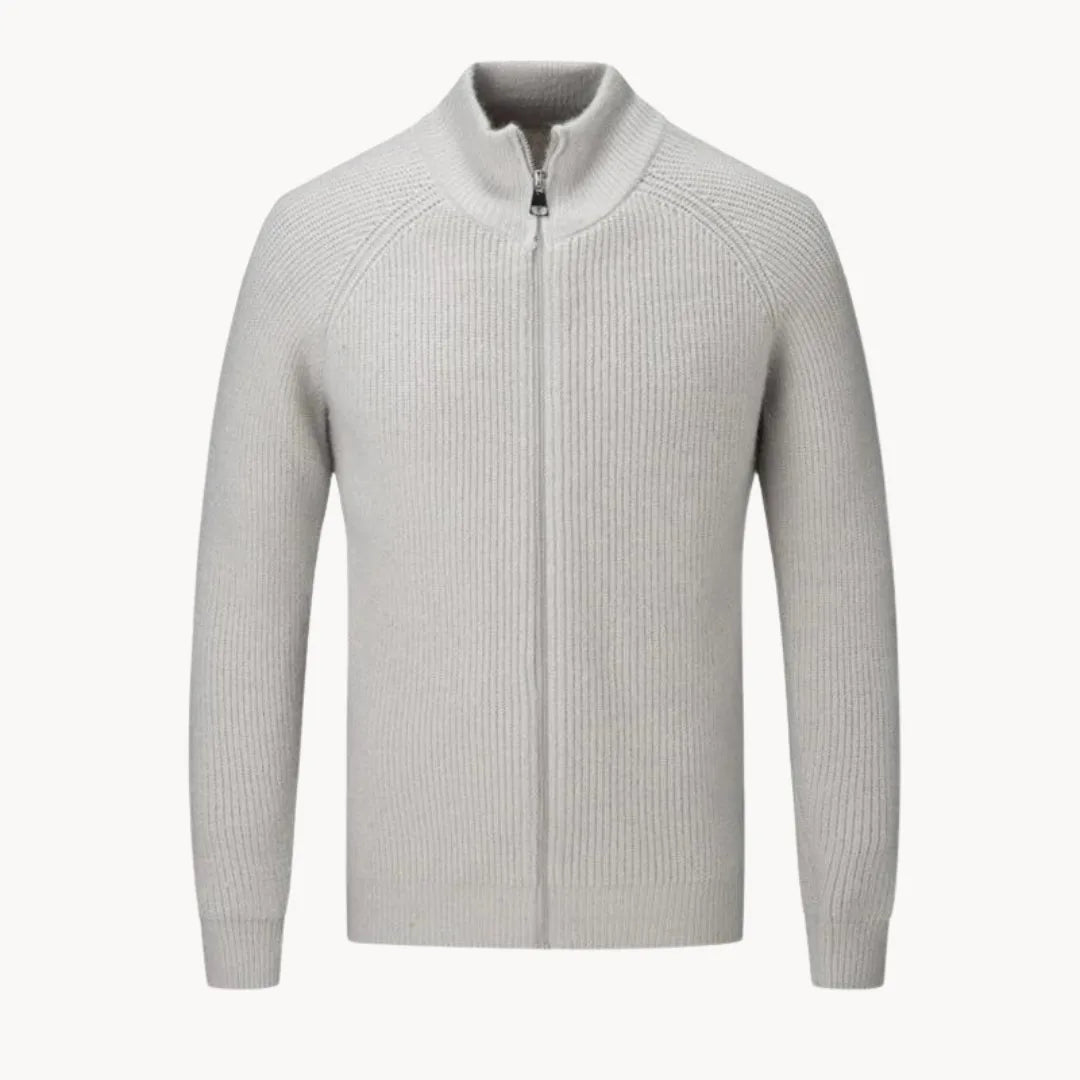 Cashmere Winter Jumper, Light Grey
