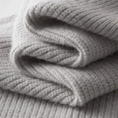 Cashmere Winter Jumper, Light Grey