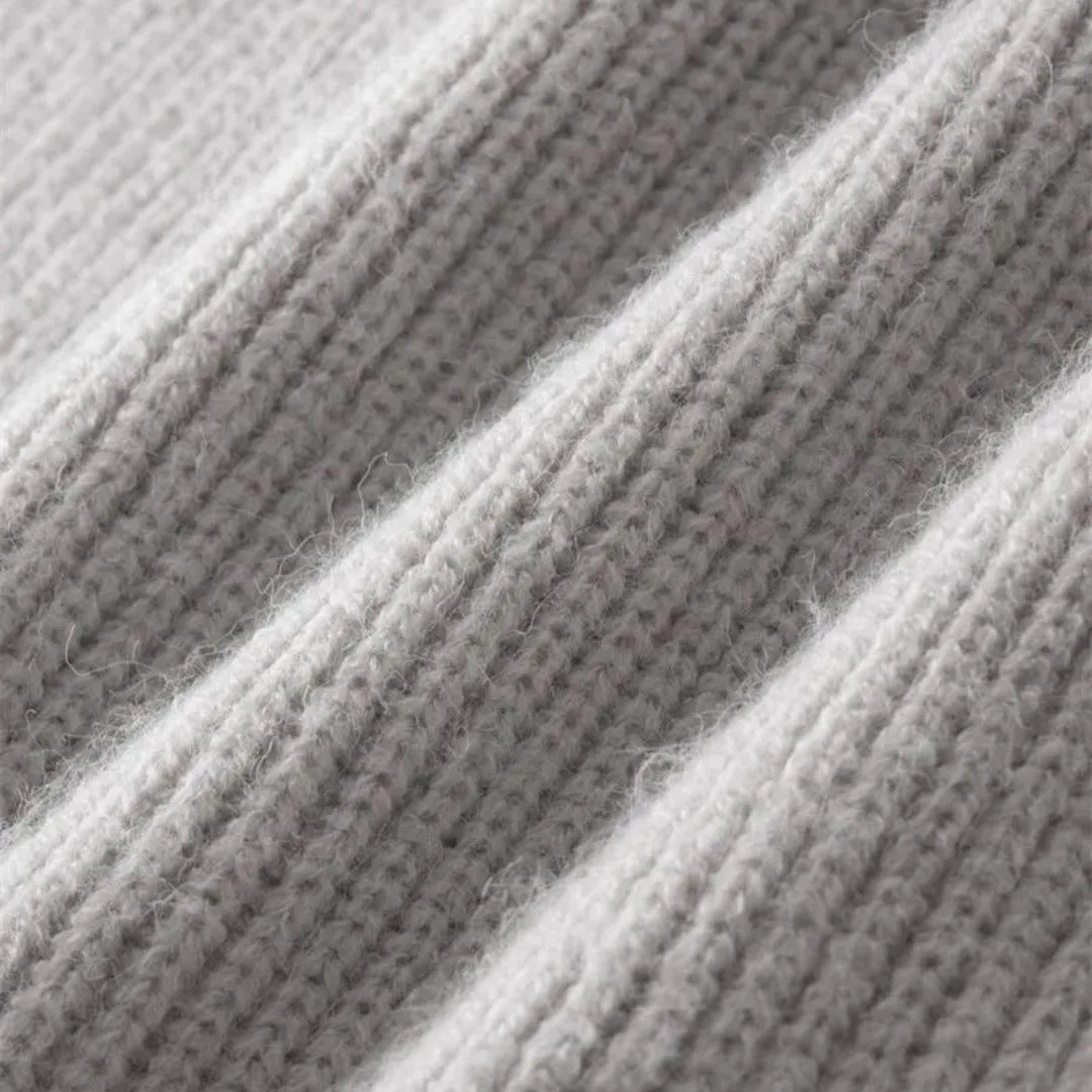 Cashmere Winter Jumper, Light Grey