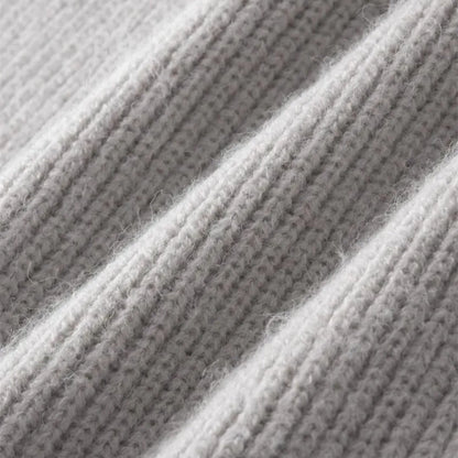 Cashmere Winter Jumper, Light Grey