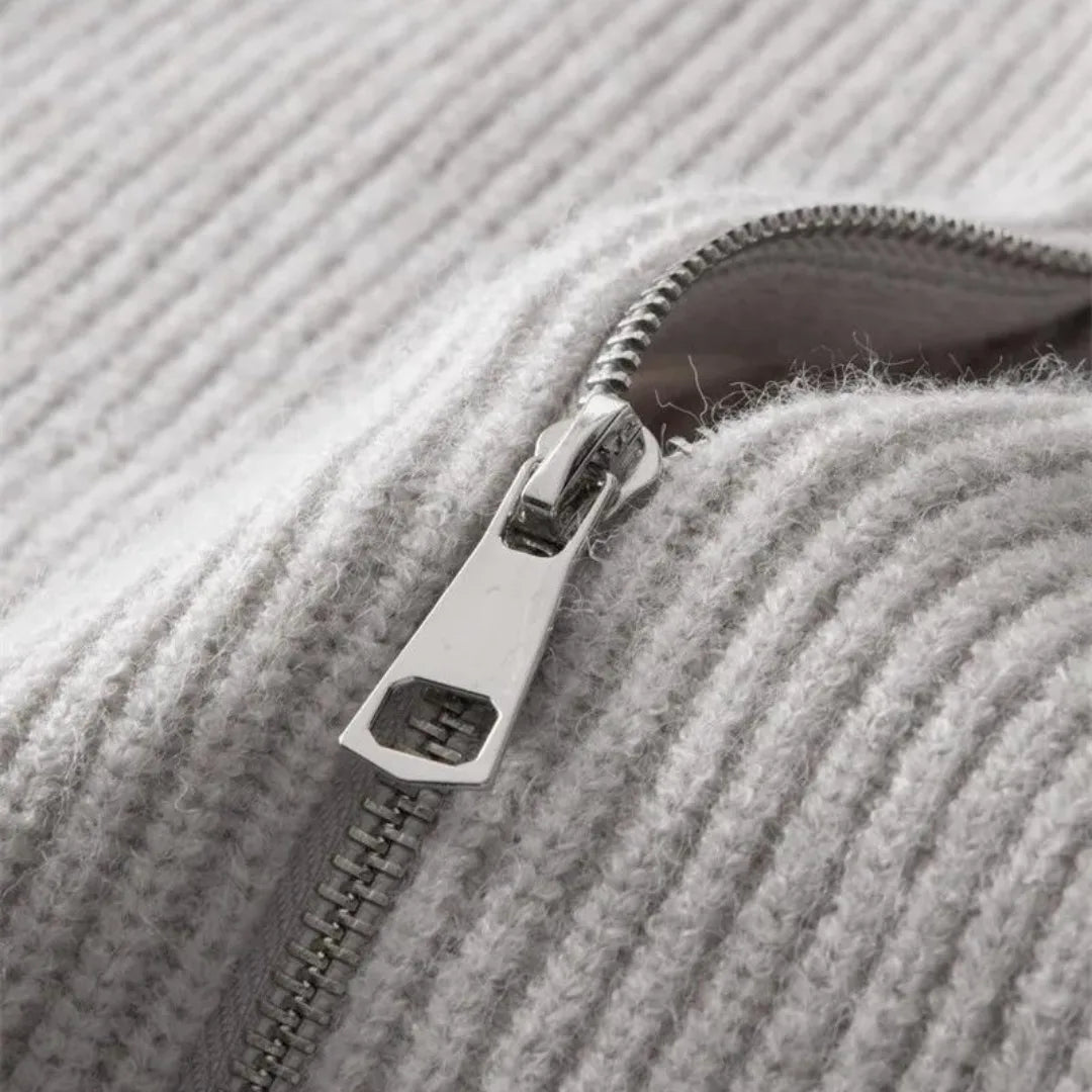 Cashmere Winter Jumper, Light Grey