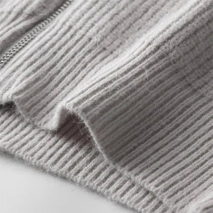 Cashmere Winter Jumper, Light Grey